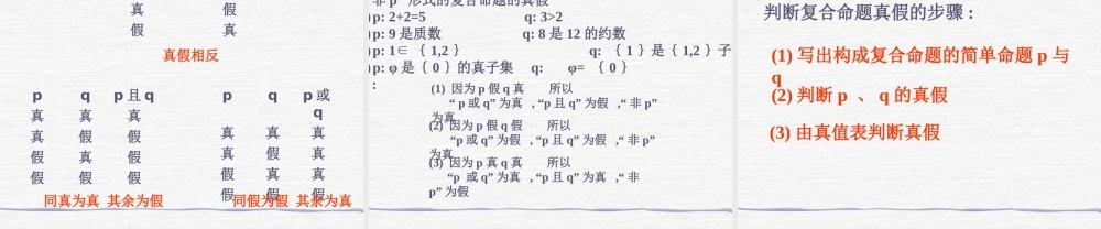 【数学】1.3《简单的逻辑联结词（一）》课件（新人教A版选修2-1）.ppt