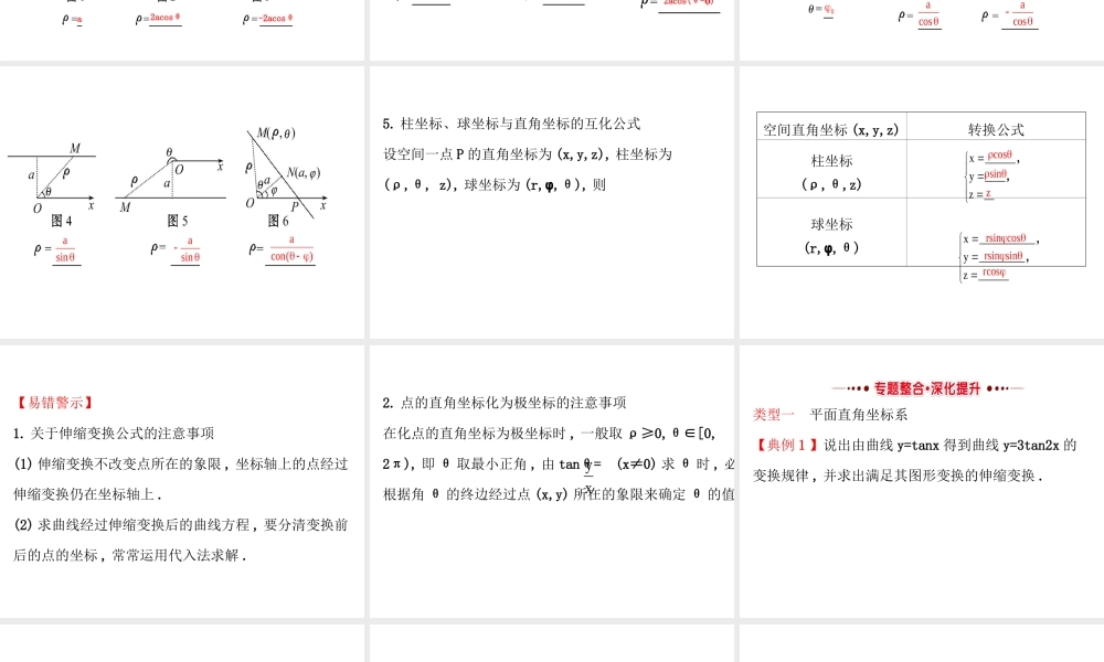 人教版高中数学选修4-4课件：模块复习课 第一课 （共39张PPT） .ppt