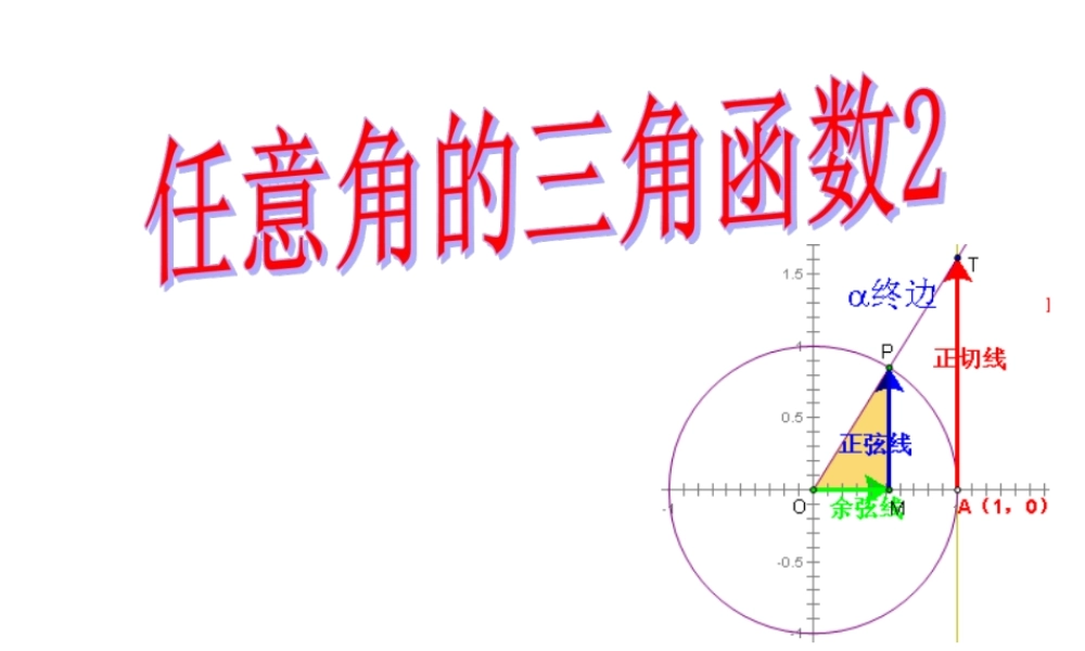 任意角的三角函数 2.ppt