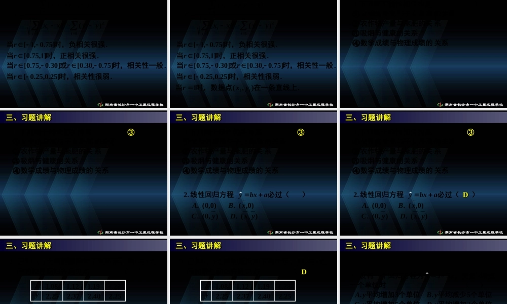 数学《2.3变量间的相关关系(三）》.ppt