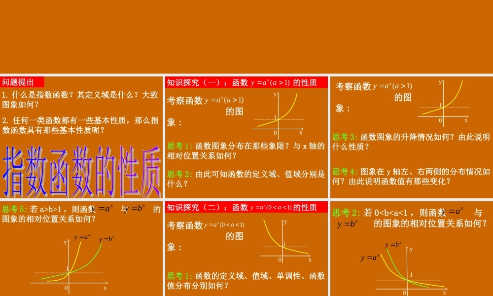 高一数学：2.1.2《指数函数的性质》课件.ppt