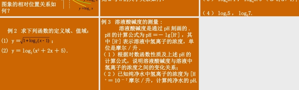 高一数学：2.2.2《对数函数的性质》课件.ppt