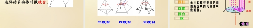 高中数学 1.1空间几何体的结构课件 新人教A版必修2.ppt