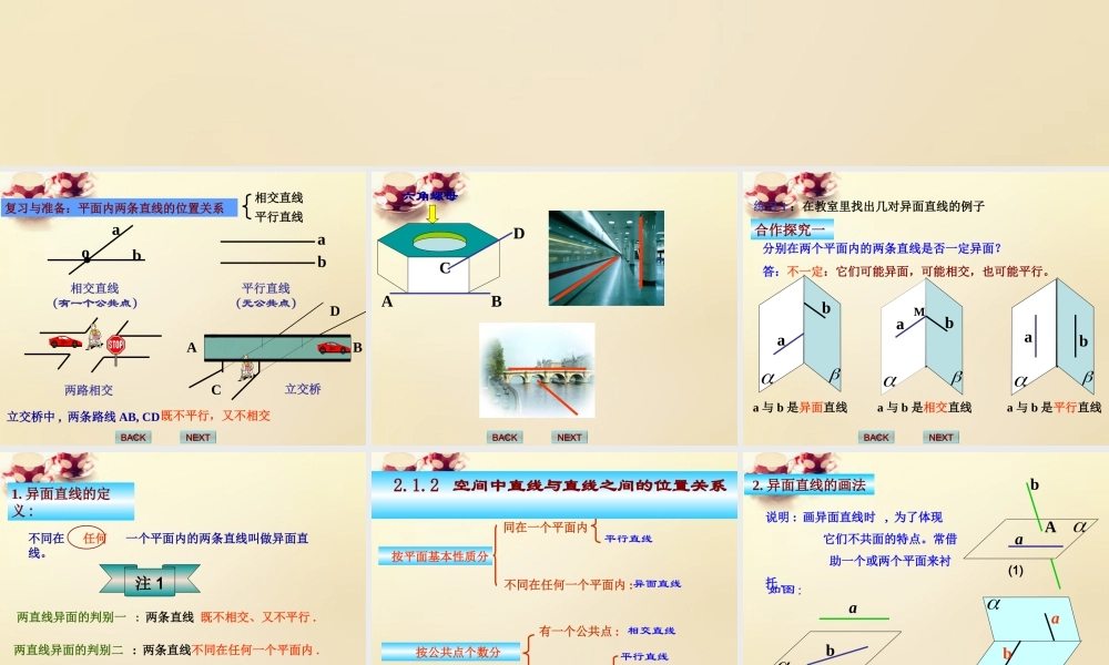 高中数学 2.1.2空间中直线与直线之间的位置关系（第3课时）课件 新人教A版必修2.ppt
