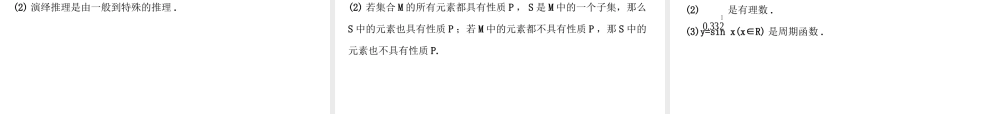 高中数学人教版选修1-2同课异构教学课件：2.1.2 演绎推理 探究导学课型.ppt