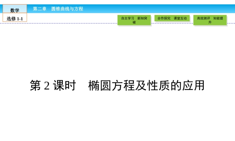 （人教版）高中数学选修1-1课件：第2章 圆锥曲线与方程2.1.2.2 .ppt
