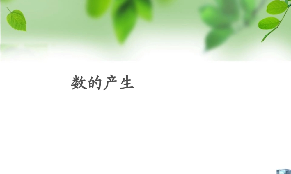 1.6数的产生.ppt