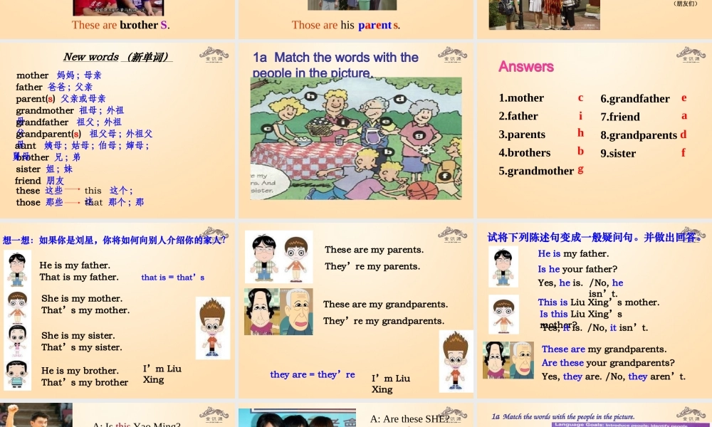 1【金识源】Unit 2 This is my sister（第1课时）课件.ppt