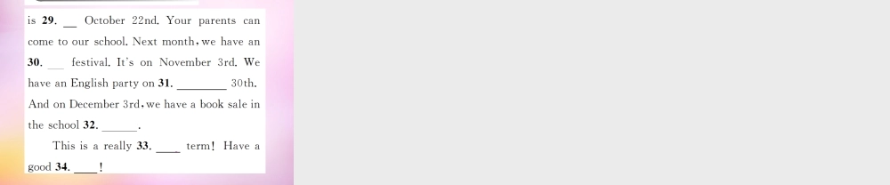 2【练闯考】Unit 8 When is your birthday（第4课时）Section B（1a-1d）课件.ppt