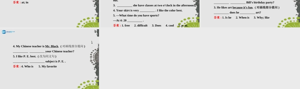 3【世纪金榜】Unit 9 My favorite subject is science Section B（1a—1d）课件.ppt
