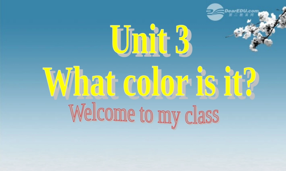 6【名师课件】Starter Unit 3 What color is it period 1课件.ppt