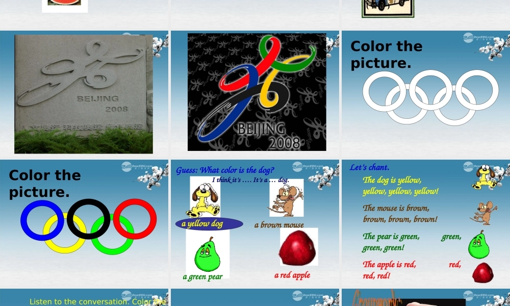 6【名师课件】Starter Unit 3 What color is it period 2课件.ppt