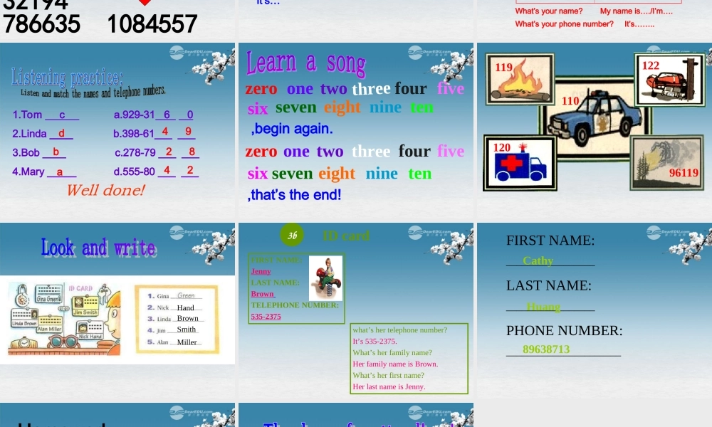 6【名师课件】Unit 1 My name’s Gina.Period 3课件.ppt