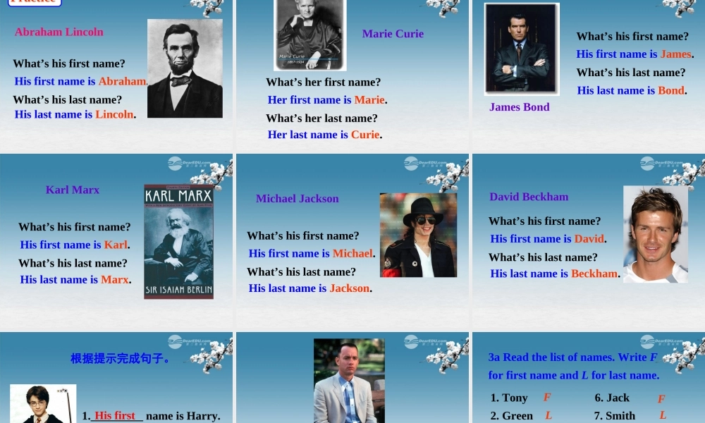 6【名师课件】Unit 1 My name’s is Gina Period 2课件.ppt