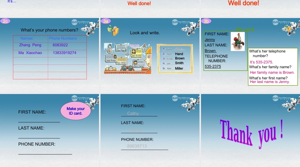 6【名师课件】Unit 1 My name’s Gina. Section B课件.ppt