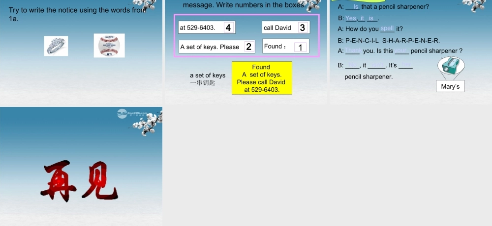 6【名师课件】unit 2 Is this your pencil Section B课件.ppt