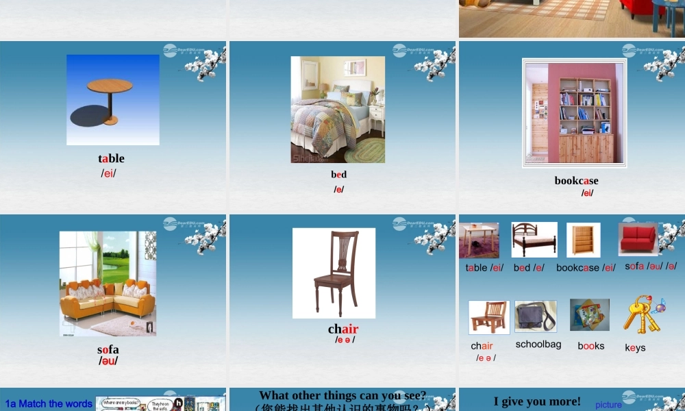 6【名师课件】Unit 4 Where’s my schoolbag sectionA(1a-1c)课件.PPT