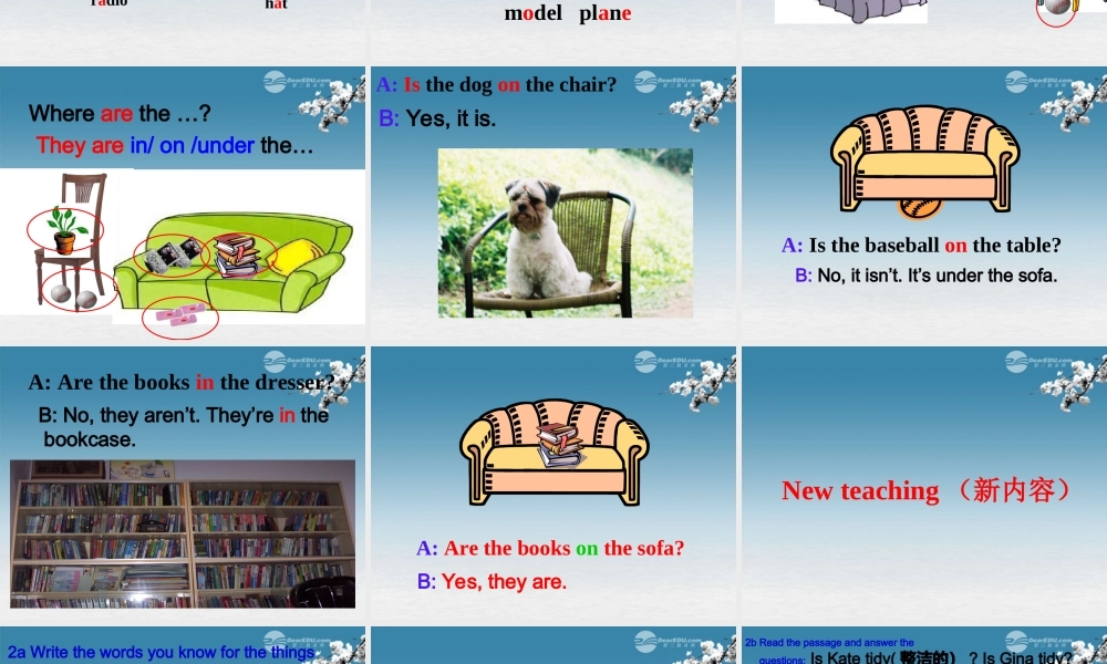 6【名师课件】Unit 4 Where’s my schoolbag sectionB(2a-2c)课件.PPT