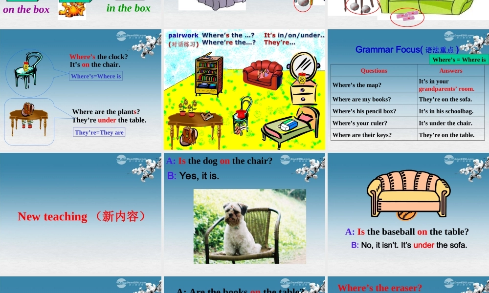 6【名师课件】Unit 4 Where’s my schoolbag sectionA(2a-2d)课件.PPT