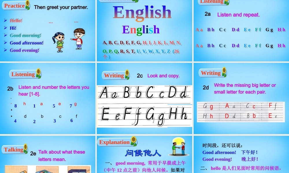 7【名师课件】Starters Unit 1 Good morning课件1.ppt