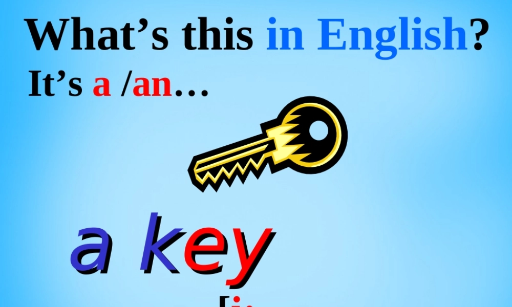 7【名师课件】Starters Unit 2 What’s this in English课件2.ppt