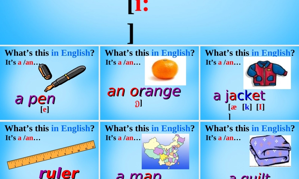 7【名师课件】Starters Unit 2 What’s this in English课件2.ppt