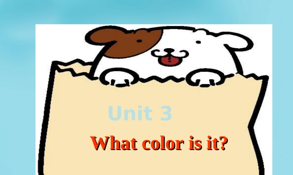 7【名师课件】Starters Unit 3 What color is it课件2.ppt
