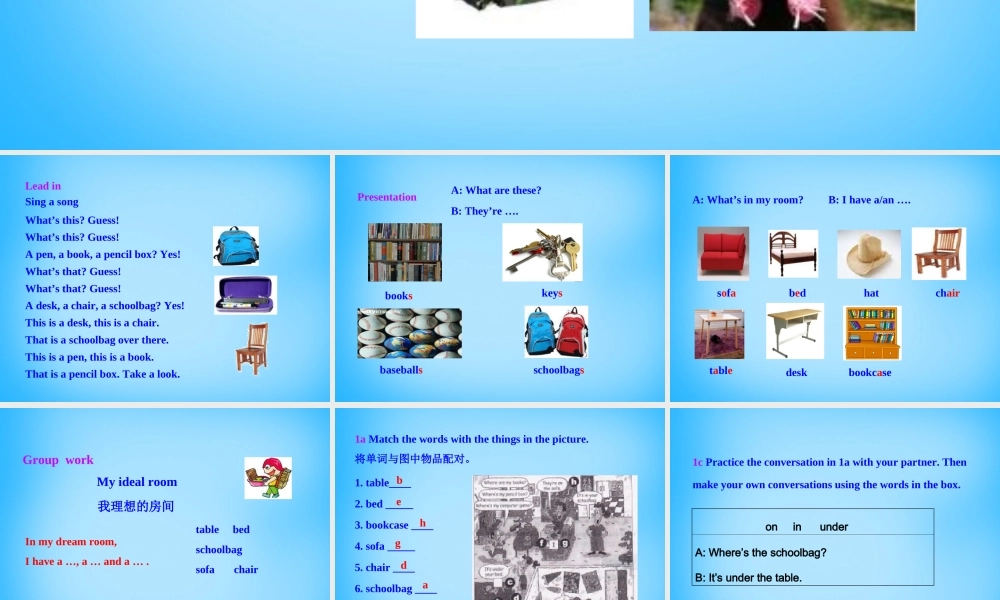 7【名师课件】Unit 4 Where’s my schoolbag Section A课件3.ppt