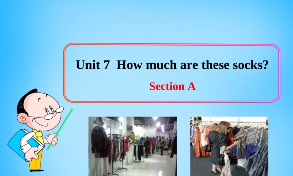 7【名师课件】Unit 7 How much are these socks Section A课件3.ppt