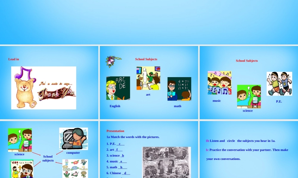 7【名师课件】Unit 9 My favorite subject is science Section A课件3.ppt