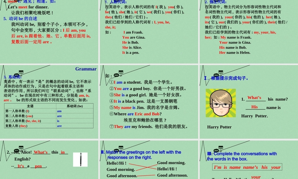 8【名师课件】《Unit 1 My name is Gina》课件2.ppt