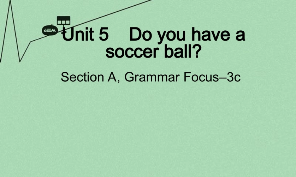 8【名师课件】《Unit 5 Do you have a soccer ball》课件2.ppt