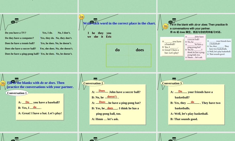 8【名师课件】《Unit 5 Do you have a soccer ball》课件2.ppt