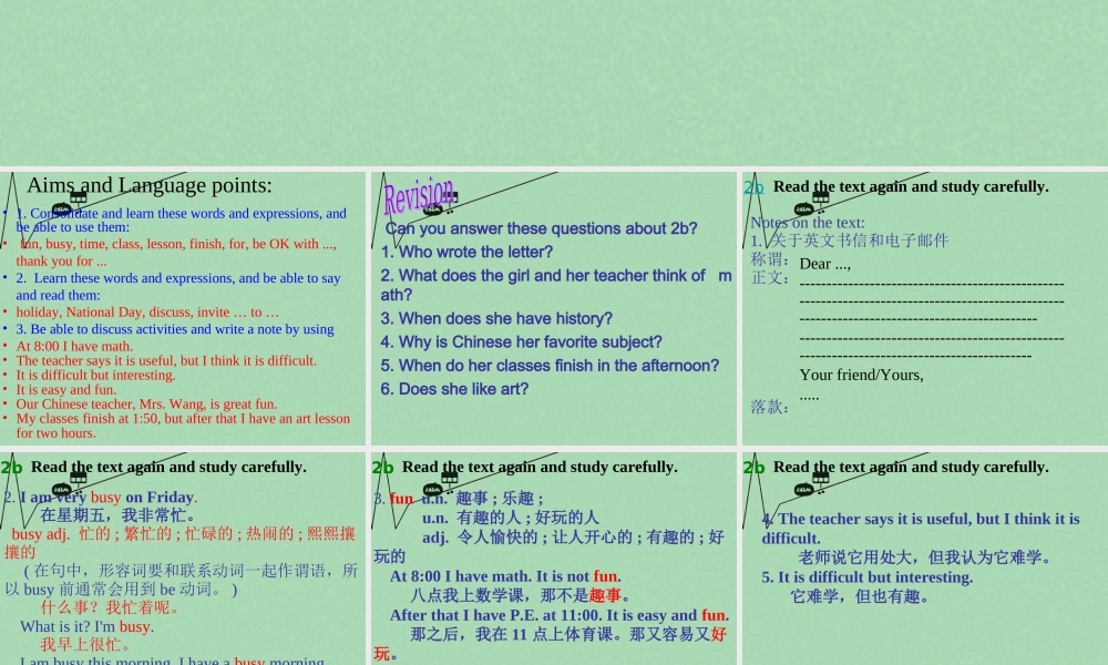 8【名师课件】《Unit 9 My favorite subject is science》课件4.ppt