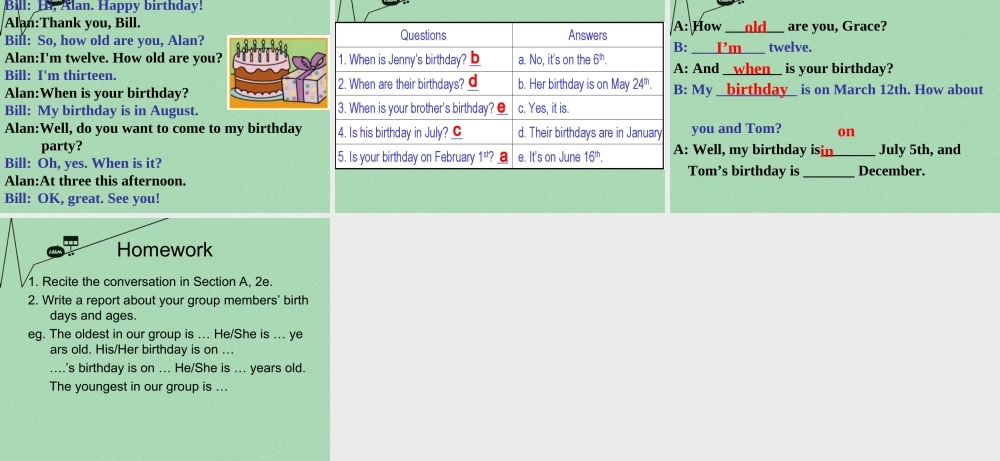 8【名师课件】《Unit 8 When is your birthday》课件2.ppt
