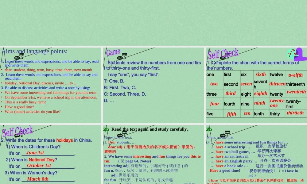 8【名师课件】《Unit 8 When is your birthday》课件4.ppt