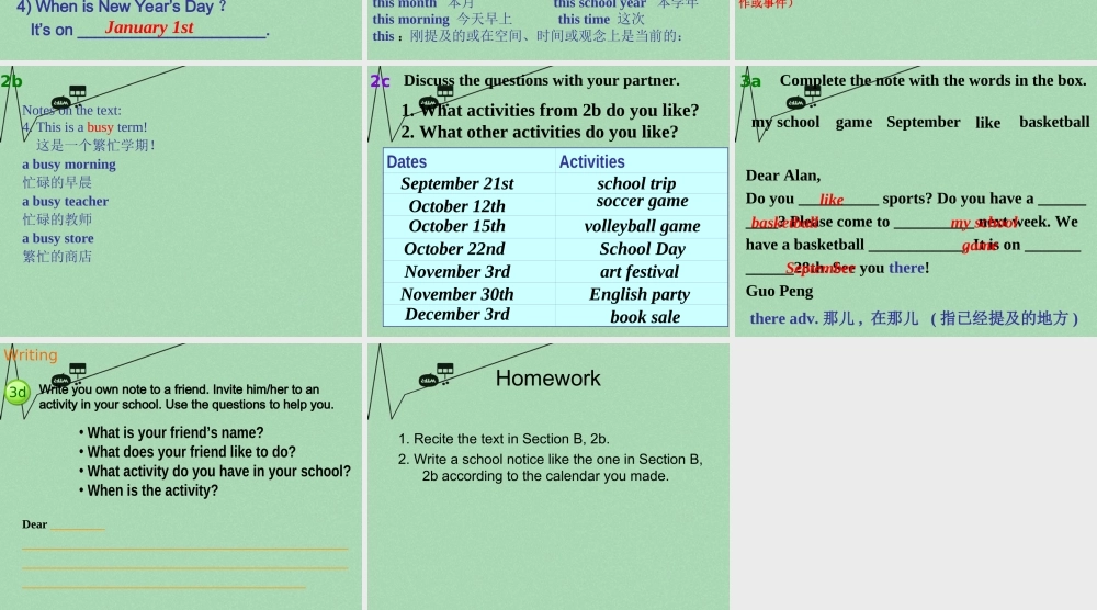 8【名师课件】《Unit 8 When is your birthday》课件4.ppt