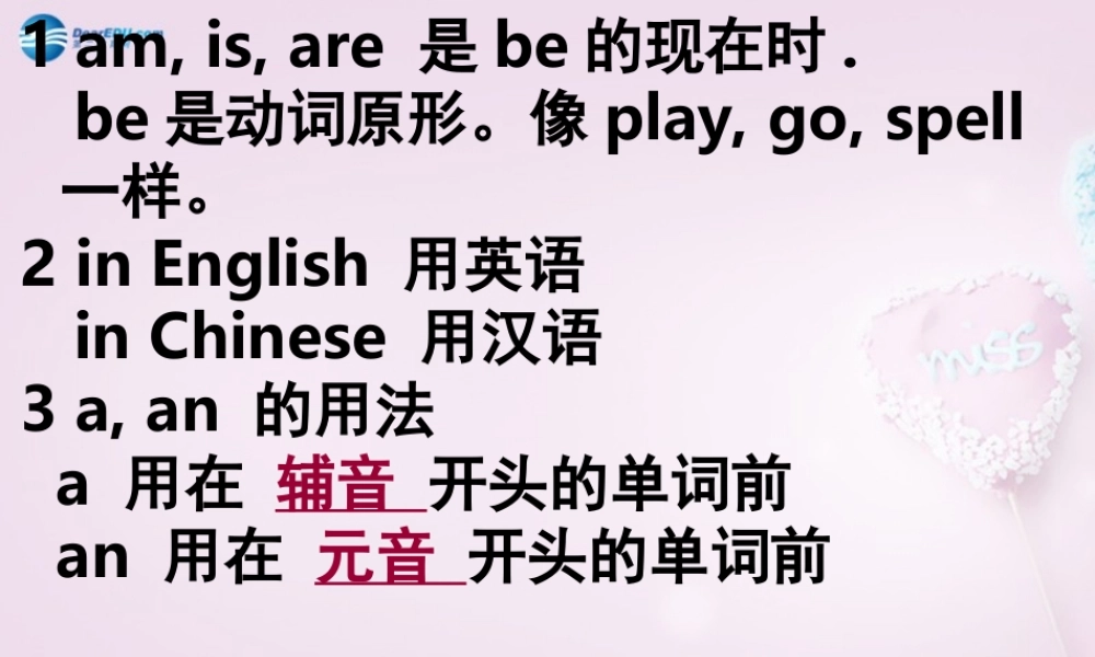 9【名师课件】Unit 1 My name is Gina课件1.ppt