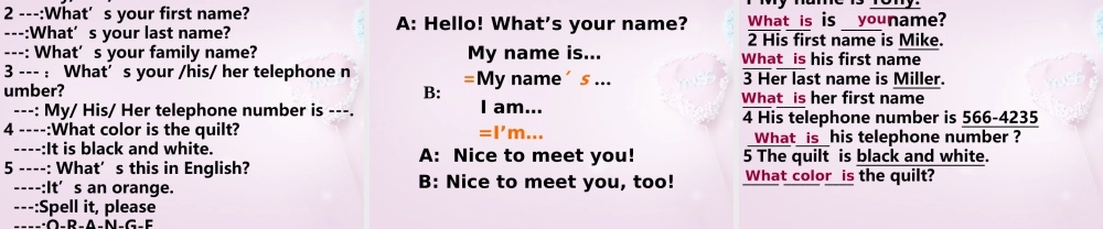 9【名师课件】Unit 1 My name is Gina课件1.ppt