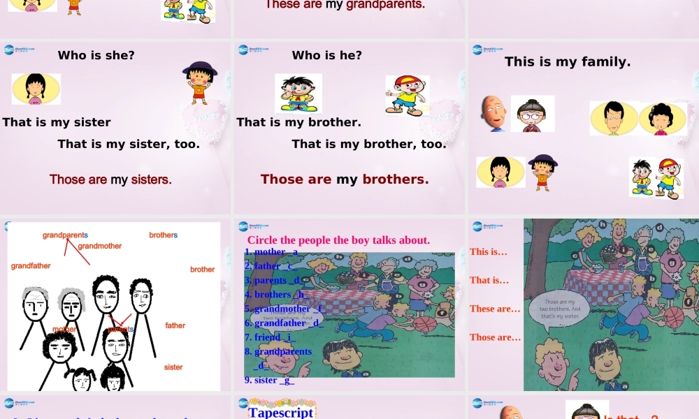 9【名师课件】Unit 2 This is my sister课件.ppt