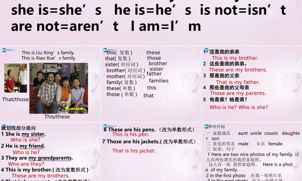 9【名师课件】Unit 2 This is my sister课件2.ppt