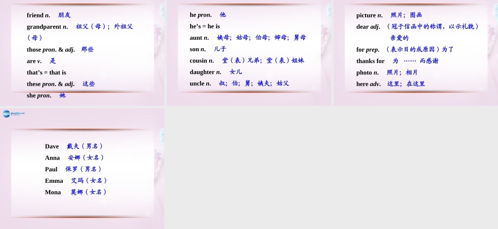 9【名师课件】Unit 2 This is my sister（第4课时）课件.ppt