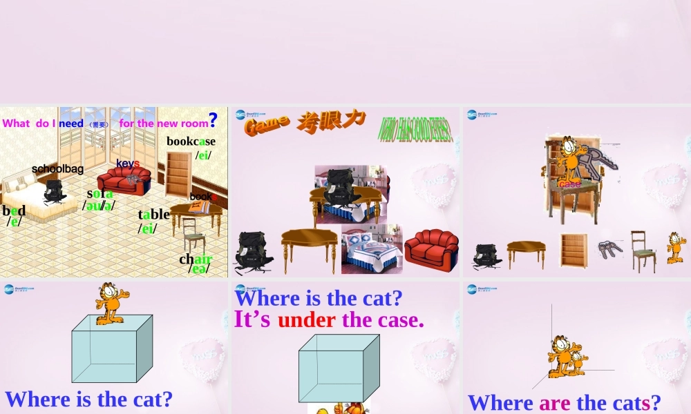 9【名师课件】Unit 4 Where is my schoolbag Period 1课件.ppt