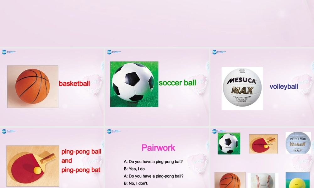 9【名师课件】Unit 5 Do have a soccer ball（第1-2课时）课件.ppt