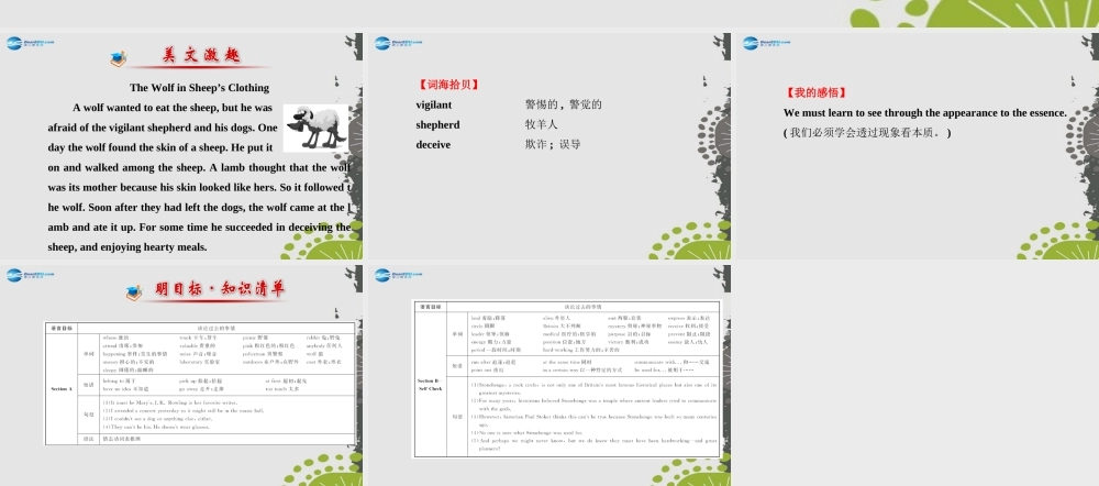 【世纪金榜】九年级英语全册 Unit 8 It must belong to Carla课件.ppt