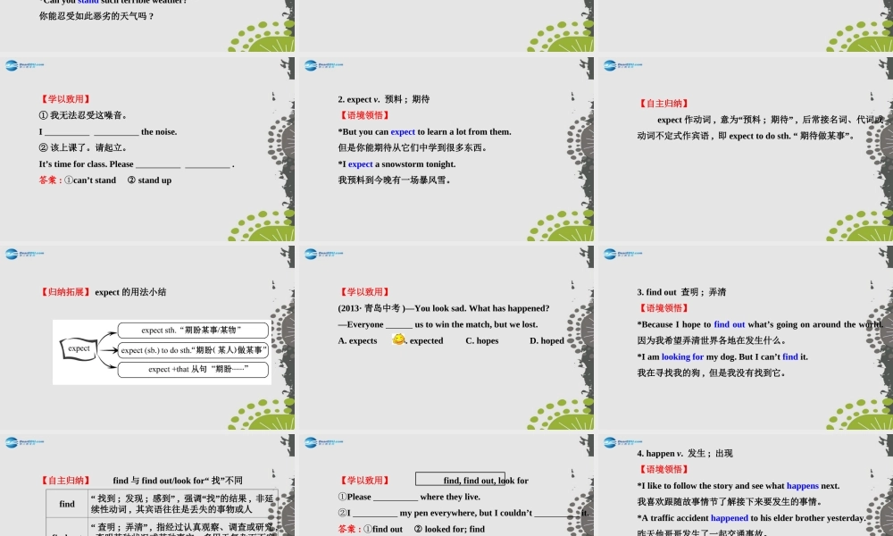【世纪金榜】八年级英语上册 Unit 5 Do you want to watch a game show？Section A（1a—2d）课件.ppt