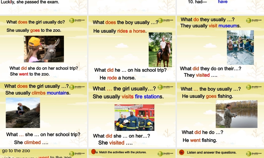 【吉林】 《Unit 11 How was your school trip》Section B课件（2）.ppt