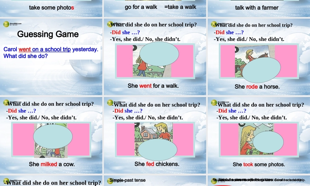 【吉林】 《Unit 11 How was your school trip》Section A课件.ppt