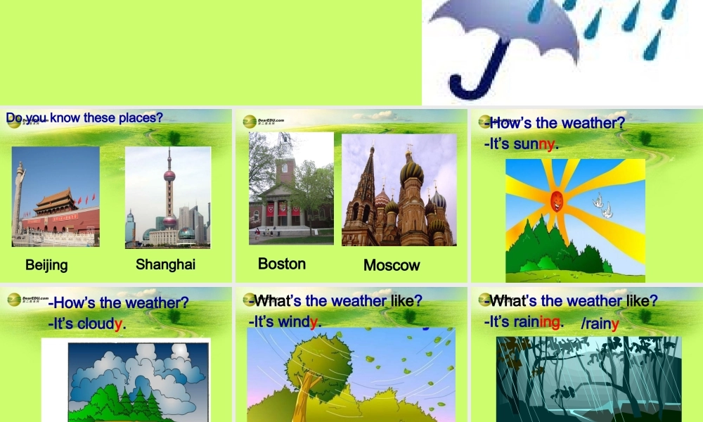 【吉林】 《Unit 7 It's raining!》Section A课件.ppt