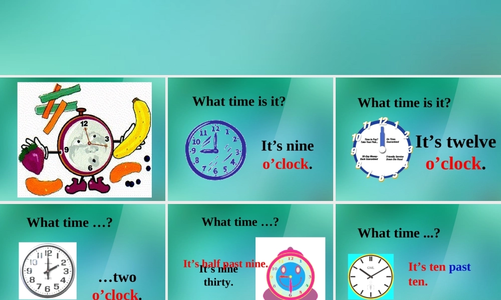 【名师精品】1 Unit 2 What time do you go to school Section A 课件.ppt